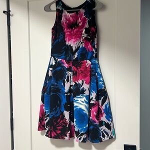 Floral knee length dress